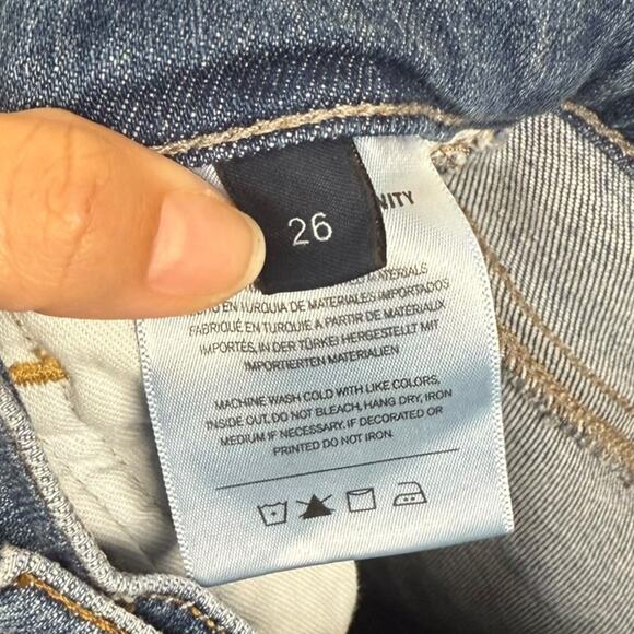 Citizens of Humanity Jeans Isola Women's 26 High Rise Raw Hem Medium Wash - Picture 3 of 7